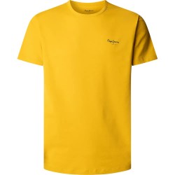 Тениска Pepe jeans Original Basic 3N short sleeve T-shirt - Yellow (Siena Yellow) тениска,мъжки,тениски,дамски,тениски,pepe,jeans,original,basic,3n,short,sleeve,t,shirt,yellow,(siena,yellow)