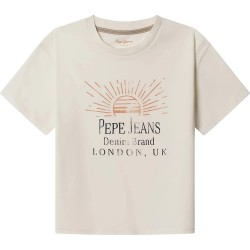 Тениска Pepe jeans Liam short sleeve T-shirt - Beige (Mousse White) тениска,мъжки,тениски,дамски,тениски,pepe,jeans,liam,short,sleeve,t,shirt,beige,(mousse,white)