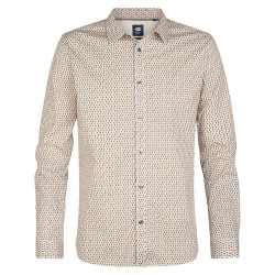 Риза с дълъг ръкав Petrol industries M-1060-SIL405 long sleeve shirt - Beige (Chalk White) риза,с,дълъг,ръкав,дамски,ризи,мъжки,ризи,petrol,industries,m,1060,sil405,long,sleeve,shirt,beige,(chalk,white)