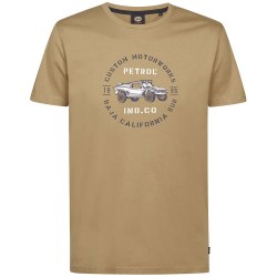 Тениска Petrol industries M-1060-TSR123 short sleeve T-shirt - Brown (Light Tan) тениска,мъжки,тениски,дамски,тениски,petrol,industries,m,1060,tsr123,short,sleeve,t,shirt,brown,(light,tan)
