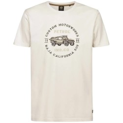 Тениска Petrol industries M-1060-TSR123 short sleeve T-shirt - Beige (Seashell) тениска,мъжки,тениски,дамски,тениски,petrol,industries,m,1060,tsr123,short,sleeve,t,shirt,beige,(seashell)