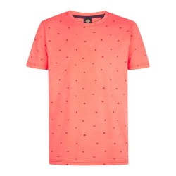 Тениска Petrol industries M-1060-TSR131 short sleeve T-shirt - Orange (Fiery Coral) тениска,мъжки,тениски,дамски,тениски,petrol,industries,m,1060,tsr131,short,sleeve,t,shirt,orange,(fiery,coral)