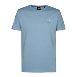 Тениска Petrol industries M-1060-TSR627 short sleeve T-shirt - Blue (Marble Blue) тениска,мъжки,тениски,дамски,тениски,petrol,industries,m,1060,tsr627,short,sleeve,t,shirt,blue,(marble,blue)