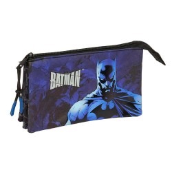 канцеларски,принадлежности,safta,batman,22x12x3,cm,triple,pencil,case,blue,(multicolor)