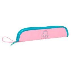 Safta Benetton 37x8x2 cm Flute Case - Pink (Dolce) ученически,принадлежности,safta,benetton,37x8x2,cm,flute,case,pink,(dolce)