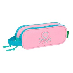 Safta Benetton Dolce 21x8x6 cm Double pencil case - Pink (Multicolor) канцеларски,принадлежности,safta,benetton,dolce,21x8x6,cm,double,pencil,case,pink,(multicolor)