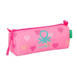 Safta Benetton Heart 21x8x7 cm pencil case - Pink (Multicolor) канцеларски,принадлежности,safta,benetton,heart,21x8x7,cm,pencil,case,pink,(multicolor)