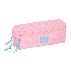 канцеларски,принадлежности,safta,glowlab,kids,22x8.5x6,cm,triple,pencil,case,pink,(multicolor)