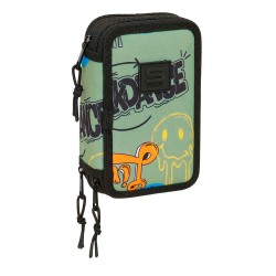 канцеларски,принадлежности,safta,graffiti,zone,12.5x19.5x5.5,cm,triple,pencil,case,green,(multicolor)