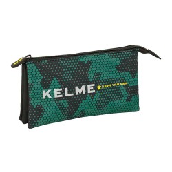 канцеларски,принадлежности,safta,kelme,camo,22x12x3,cm,triple,pencil,case,green,(multicolor)