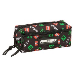 Safta Minecraft 22x8.5x6 cm Triple pencil case - Black (Multicolor) ученически,принадлежности,safta,minecraft,22x8.5x6,cm,triple,pencil,case,black,(multicolor)