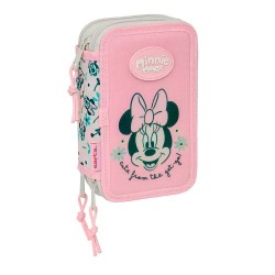 канцеларски,принадлежности,safta,minnie,mouse,minty,12.5x19.5x5.5,cm,triple,pencil,case,pink,(multicolor)