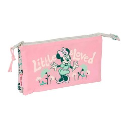 канцеларски,принадлежности,safta,minnie,mouse,minty,22x12x3,cm,triple,pencil,case,pink,(multicolor)