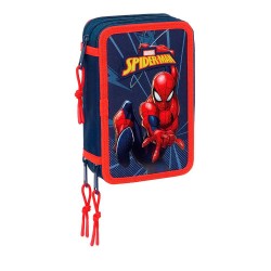 канцеларски,принадлежности,safta,spider,man,12.5x19.5x5.5,cm,triple,pencil,case,blue,(multicolor)
