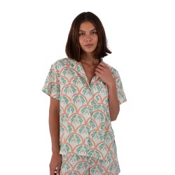 Риза с къс ръкав Hurley Beach Relax short sleeve shirt - Grey (Beach Clay) риза,с,къс,ръкав,дамски,ризи,мъжки,ризи,hurley,beach,relax,short,sleeve,shirt,grey,(beach,clay)