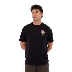 тениска,мъжки,тениски,дамски,тениски,hurley,printing,press,disques,short,sleeve,t,shirt,black,(black)