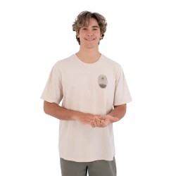 Тениска Hurley Seclusion short sleeve T-shirt - Beige (Bone) тениска,мъжки,тениски,дамски,тениски,hurley,seclusion,short,sleeve,t,shirt,beige,(bone)