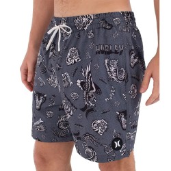 Бански гащета Hurley Volley Flex Art swimming shorts - Grey (Black) бански,гащета,мъжки,бански,костюми,hurley,volley,flex,art,swimming,shorts,grey,(black)