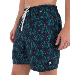 бански,гащета,мъжки,бански,костюми,hurley,volley,icon,printing,press,palm,swimming,shorts,blue,(obsidian)