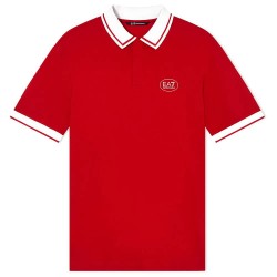 EA7 EMPORIO ARMANI 7M001538_AF13511 short sleeve polo - Red (Haute Red) дамски,блузи,с,яка,мъжки,блузи,с,яка,ea7,emporio,armani,7m001538,af13511,short,sleeve,polo,red,(haute,red)