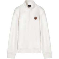 блуза,мъжки,пуловери,дамски,пуловери,ea7,emporio,armani,7x000457,af12660,half,zip,sweatshirt,white,(sugar,swizzle)
