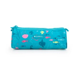 канцеларски,принадлежности,gabol,acqua,triple,pocket,pencil,case,blue,(turquesa)