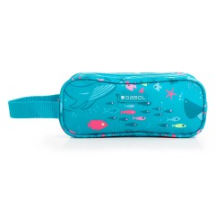 канцеларски,принадлежности,gabol,acqua,triple,pocket,pencil,case,blue,(turquesa,turquesa)