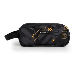 Gabol Byte-Triple Pocket pencil case - Black (Negro) ученически,принадлежности,gabol,byte,triple,pocket,pencil,case,black,(negro)