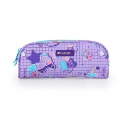 канцеларски,принадлежности,gabol,funny,double,pocket,pencil,case,purple,(lila)
