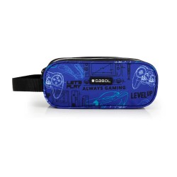 Gabol Gaming-Triple Pocket pencil case - Blue (Azul) канцеларски,принадлежности,gabol,gaming,triple,pocket,pencil,case,blue,(azul)