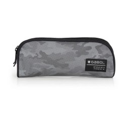 Gabol Soul-Double Pocket pencil case - Grey (Negro) ученически,принадлежности,gabol,soul,double,pocket,pencil,case,grey,(negro)