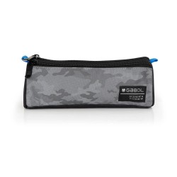 Gabol Soul-Triple Pocket pencil case - Grey (Negro) ученически,принадлежности,gabol,soul,triple,pocket,pencil,case,grey,(negro)