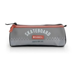 Gabol Trick-Triple Pocket pencil case - Grey (Gris) ученически,принадлежности,gabol,trick,triple,pocket,pencil,case,grey,(gris)