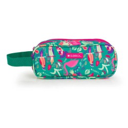 Gabol Vida-Triple Pocket With Handle pencil case - Green (Verde) ученически,принадлежности,gabol,vida,triple,pocket,with,handle,pencil,case,green,(verde)