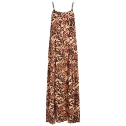 Рокля O´neill Devyn Maxi sleeveless long dress - Brown (Black Brazillian Sun) рокля,дамски,поли,и,рокли,o´neill,devyn,maxi,sleeveless,long,dress,brown,(black,brazillian,sun)