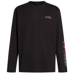 Тениска O´neill Essentials 90´S Logo long sleeve T-shirt - Black (Black Out) тениска,мъжки,тениски,дамски,тениски,o´neill,essentials,90´s,logo,long,sleeve,t,shirt,black,(black,out)