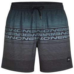 Бански гащета O´neill Logo Stripe 16´´ swimming shorts - Grey (Black Out Heritage Stripe) бански,гащета,мъжки,бански,костюми,o´neill,logo,stripe,16´´,swimming,shorts,grey,(black,out,heritage,stripe)