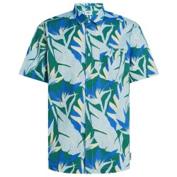 риза,с,къс,ръкав,дамски,ризи,мъжки,ризи,o´neill,print,short,sleeve,shirt,blue,(blue,tropicana,big)