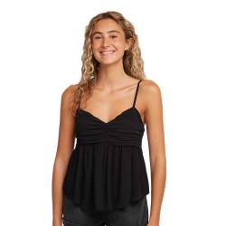 Тениска O´neill Reeta Woven sleeveless T-shirt - Black (Black Out) тениска,мъжки,тениски,дамски,тениски,o´neill,reeta,woven,sleeveless,t,shirt,black,(black,out)