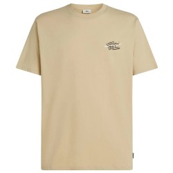 Тениска O´neill Retro Back Print short sleeve T-shirt - Beige (Cocoa Sand) тениска,мъжки,тениски,дамски,тениски,o´neill,retro,back,print,short,sleeve,t,shirt,beige,(cocoa,sand)