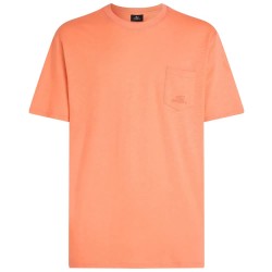 Тениска O´neill Slub Chest Pocket short sleeve T-shirt - Orange (Funky Peach) тениска,мъжки,тениски,дамски,тениски,o´neill,slub,chest,pocket,short,sleeve,t,shirt,orange,(funky,peach)