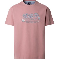 тениска,мъжки,тениски,дамски,тениски,façonnable,front,palm,print,short,sleeve,t,shirt,pink,(light,wine,purple)