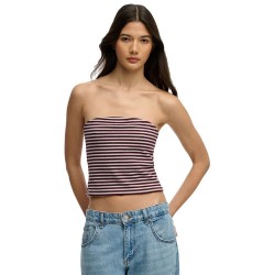 потник,дамски,топове,superdry,athletics,essentials,stripe,jersey,sleeveless,top,red,(port,red,grey,marl)