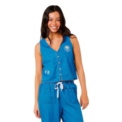 риза,с,къс,ръкав,дамски,ризи,мъжки,ризи,rip,curl,catalina,island,chambray,short,sleeve,shirt,blue,(mid,blue)