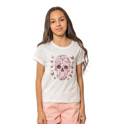 Тениска Deeluxe Butterskull short sleeve T-shirt - White (Off White) тениска,мъжки,тениски,дамски,тениски,deeluxe,butterskull,short,sleeve,t,shirt,white,(off,white)