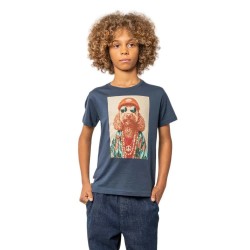 Тениска Deeluxe Cabosun short sleeve T-shirt - Blue (Indigo) тениска,мъжки,тениски,дамски,тениски,deeluxe,cabosun,short,sleeve,t,shirt,blue,(indigo)