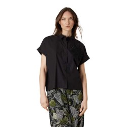 Риза с къс ръкав Deeluxe Isaela short sleeve shirt - Black (Black) риза,с,къс,ръкав,дамски,ризи,мъжки,ризи,deeluxe,isaela,short,sleeve,shirt,black,(black)