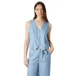 Елек Deeluxe Micana waistcoat - Blue (Blue) елек,дамски,сака,deeluxe,micana,waistcoat,blue,(blue)