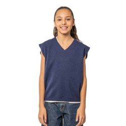 Блуза Deeluxe Miria Sleeveless Sweater - Blue (Navy) блуза,мъжки,пуловери,дамски,пуловери,deeluxe,miria,sleeveless,sweater,blue,(navy)