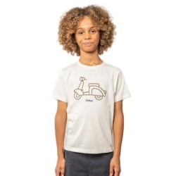 Тениска Deeluxe Motoreta short sleeve T-shirt - Beige (Natural) тениска,мъжки,тениски,дамски,тениски,deeluxe,motoreta,short,sleeve,t,shirt,beige,(natural)